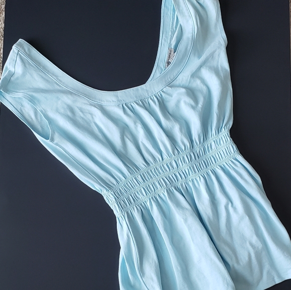 NEW! BANANA REPUBLIC LIGHT BLUE TANK TOP - Picture 4 of 4